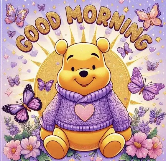winnie the pooh good morning diamond art KIT
