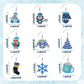 9 Pairs DIY  Winter Diamond Painting Earrings Sizes