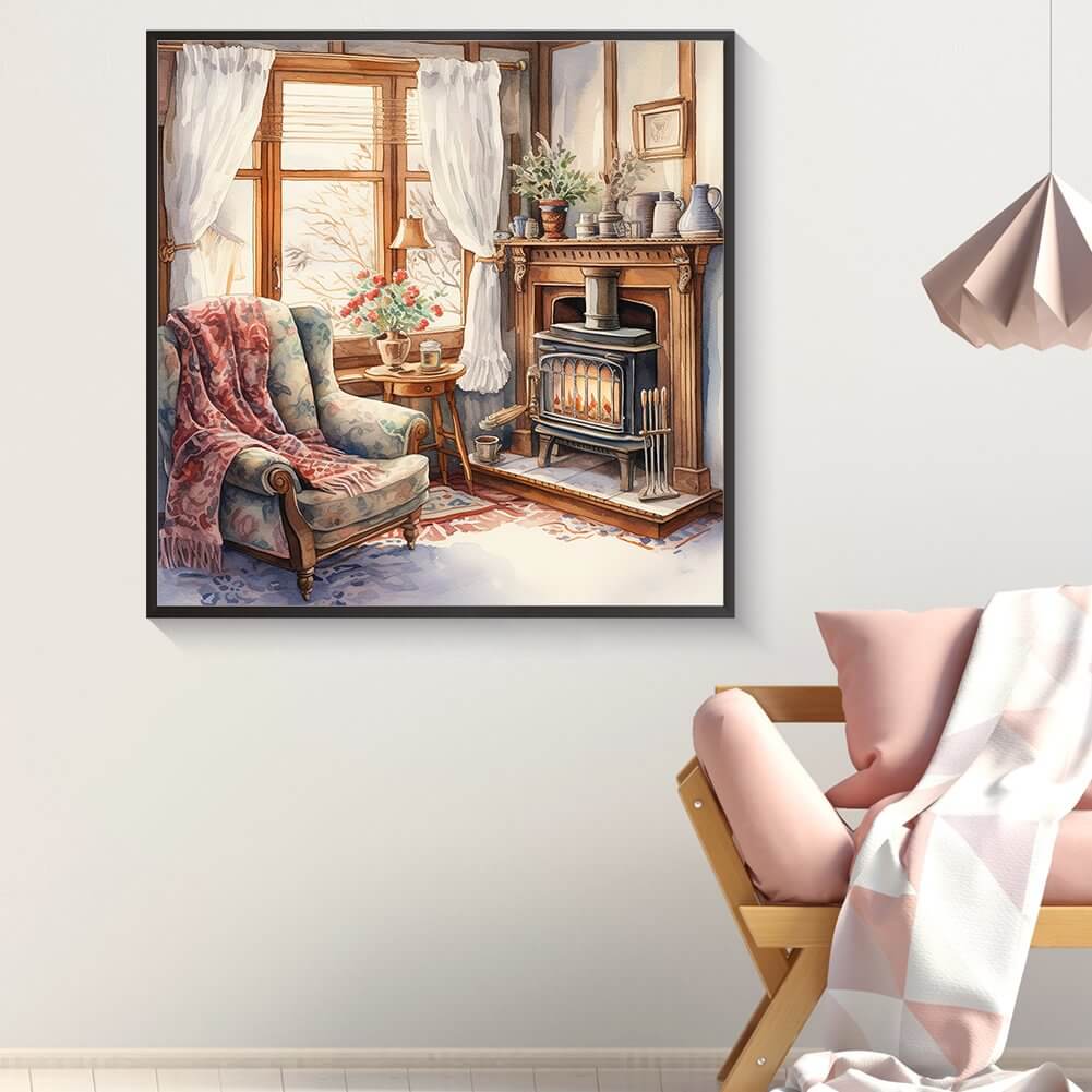 5D DIY Diamond Painting - Full Round / Square - Winter Room A