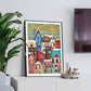 winter town full drill diamond painting kit