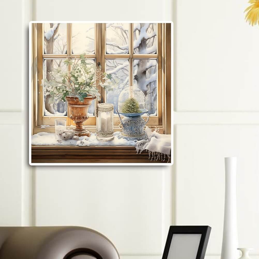 Winter Window 5D DIY Diamond Painting