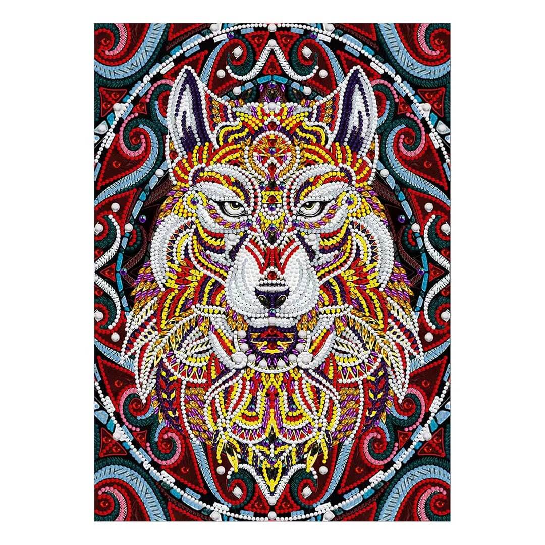 Luminous Diamond Painting - Crystal Rhinestone - Wolf B