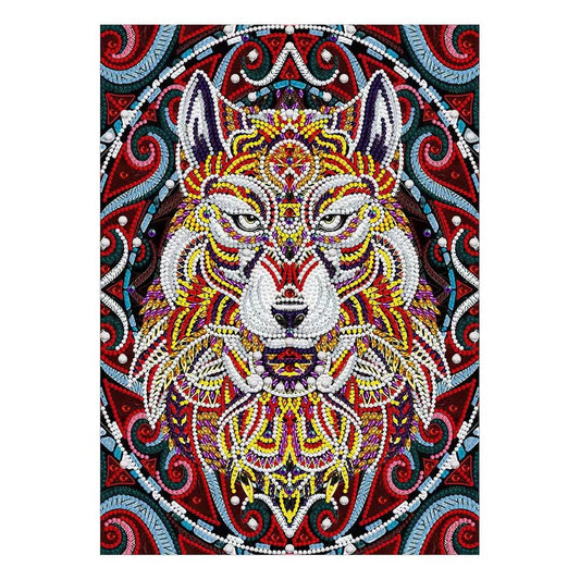 Luminous Diamond Painting - Crystal Rhinestone - Wolf B