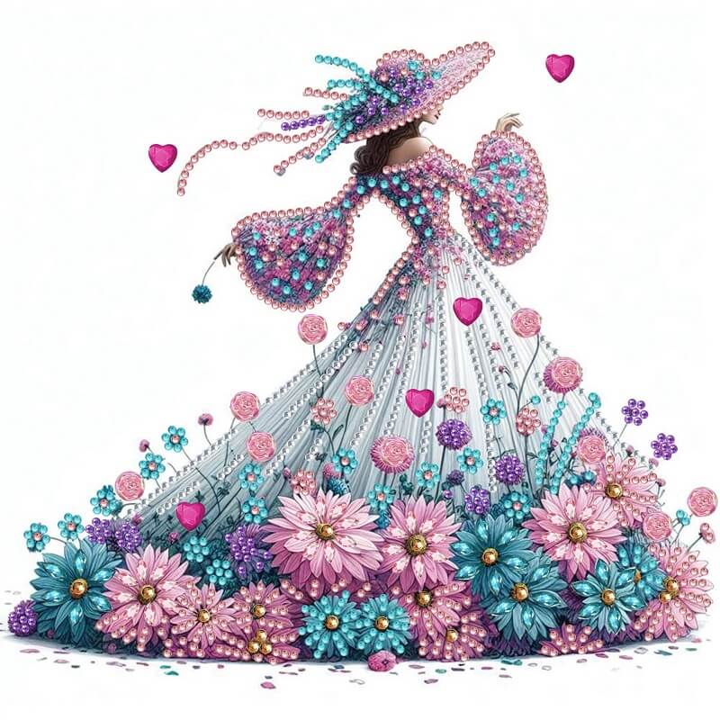 DIY Woman Crystal Rhinestone Diamond Painting