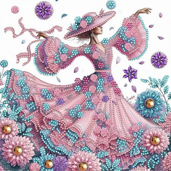 Woman Crystal Rhinestone Diamond Art