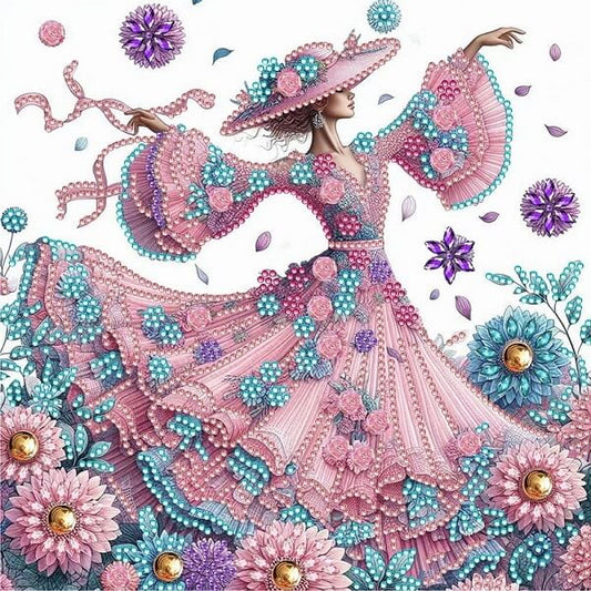 Woman Crystal Rhinestone Diamond Art