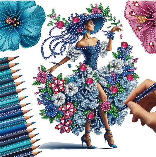 DIY Woman Crystal Rhinestone Diamond Painting Kit