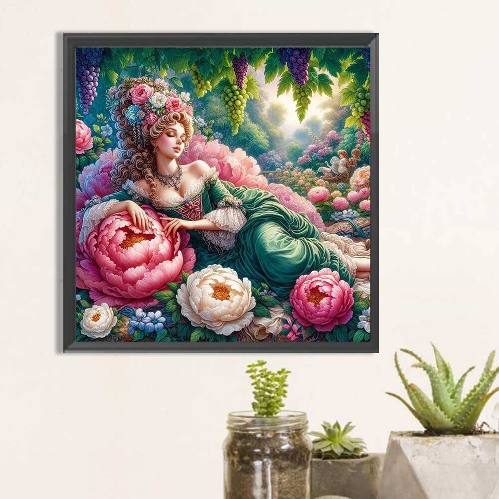 Woman In Garden Diamond Painting Kit