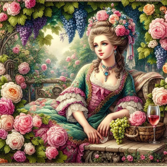 Woman In Garden Diamond Painting 