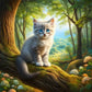 5D DIY Diamond Painting Kit - Full Round / Square - Woodland Cat