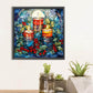 Xmas Candle Stained Glass 5D DIY Diamond Painting kIT