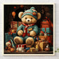 5D DIY Diamond Painting Kit - Full Round / Square - Xmas Gift Bear