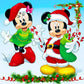 5D DIY Diamond Painting - Full Round / Square - Xmas Mickey Minnie