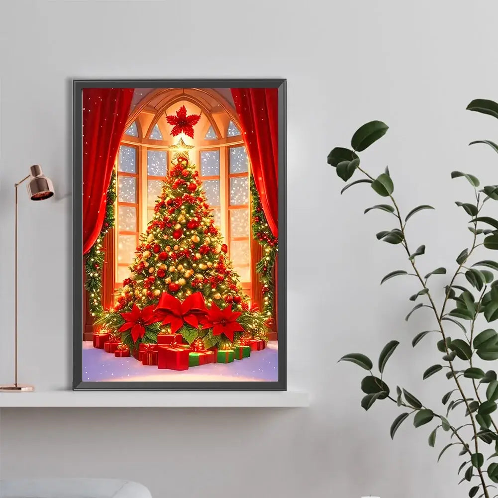 Xmas Tree and Gifts Diamond Painting
