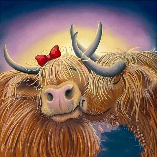 yak couple diamond painting kit