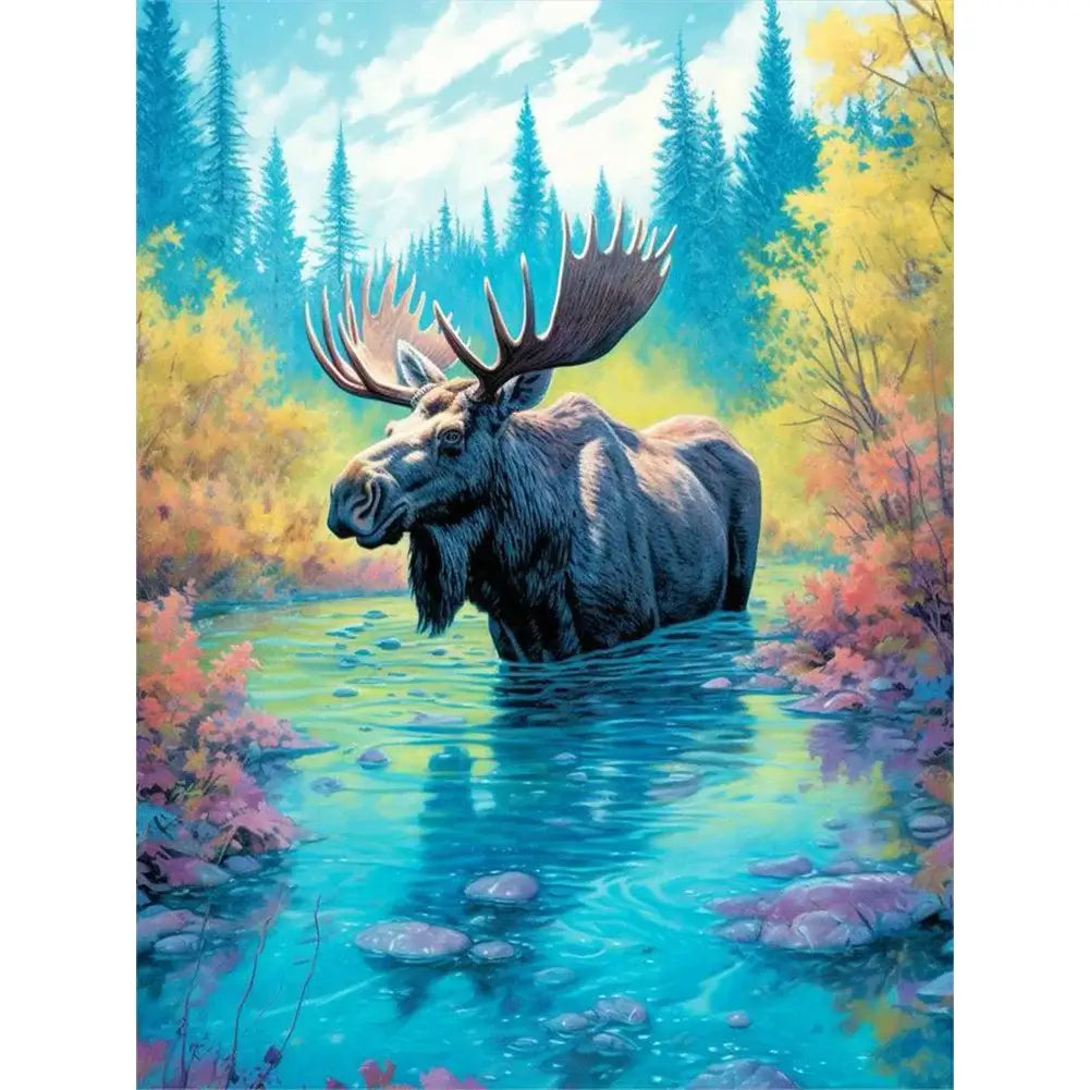 Yak & Stream Diamond Painting