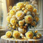 5D DIY Diamond Painting Kit - Full Round / Square - Yellow Rose Vase B